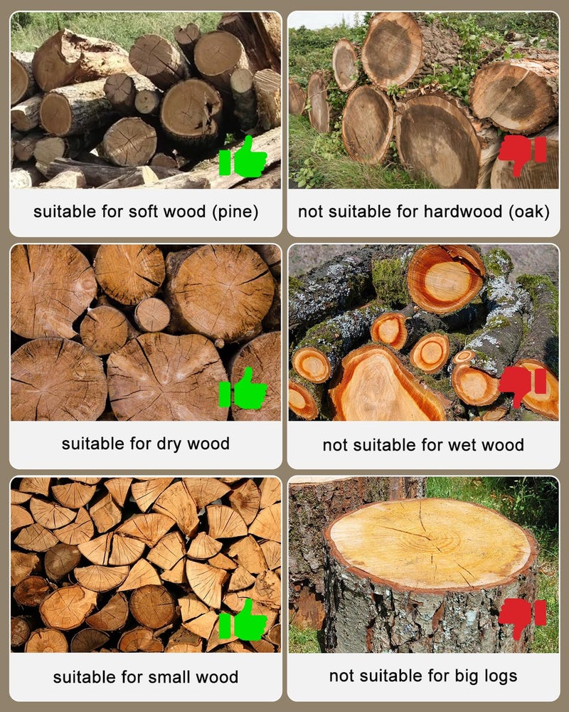 Skiwali Firewood Log Splitter 2 Pack 45mm+32mm Easy Log Splitting Drill Bits Heavy Duty Electric Drills Screw Cone Driver Tools Split Wood Efficiently for Dry Soft Woods + 4 Drill Attachments - Image 5